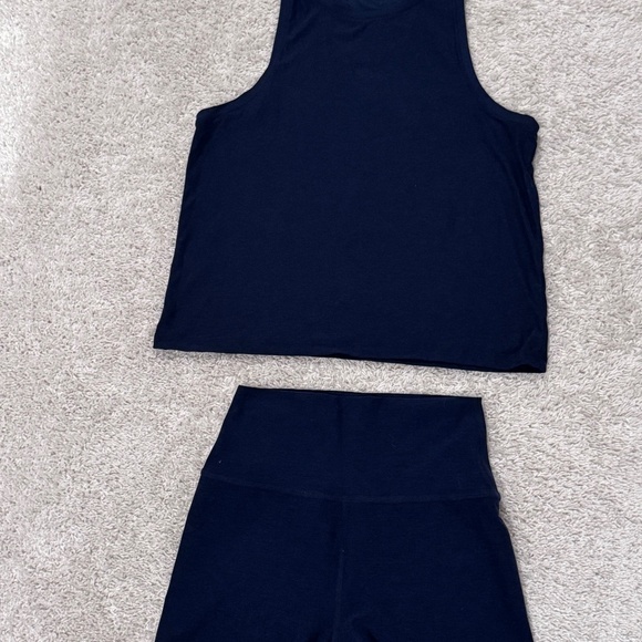 Beyond Yoga Set - Navy Blue Heather - Picture 1 of 3